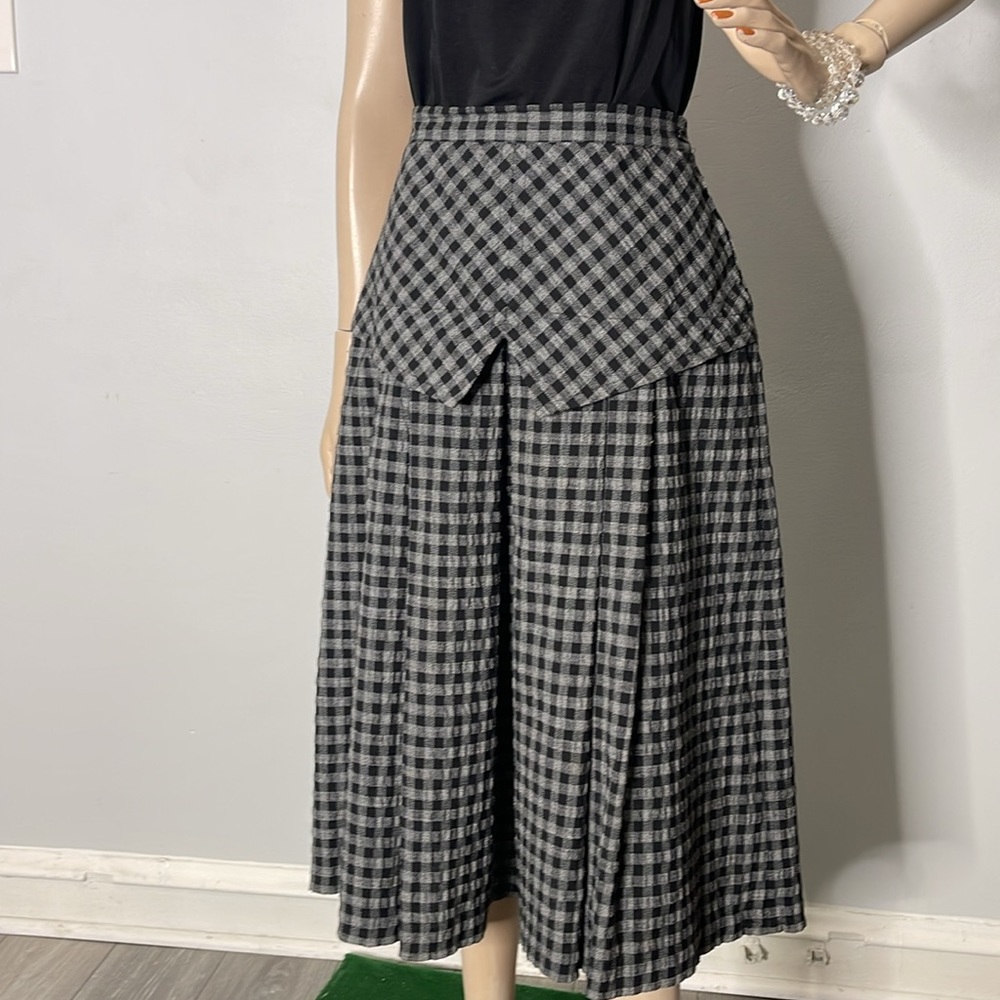 Vintage Arda Ruse Check Pleated Soviet Skirt - Picture 7 of 17